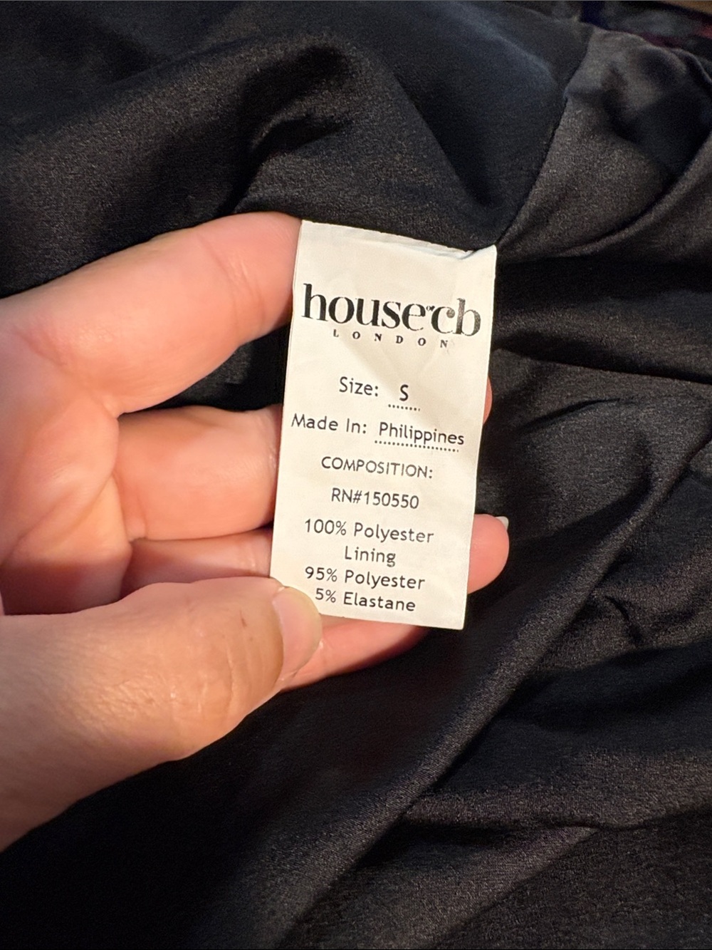 House of CB Toira Black Draped Corset Dress SZ S VGUC - Picture 8 of 9